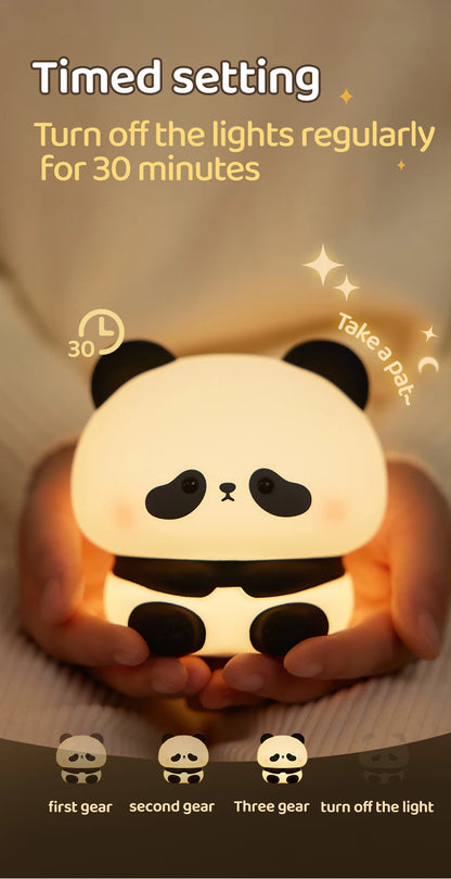 Panda-Glow Touch Lamp